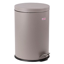 Ведро-контейнер для мусора (урна) с педалью LAIMA Classic, 20 л, серое, матовое, металл, со съемным внутренним ведром в Улан-Удэ