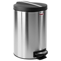 Ведро-контейнер для мусора (урна) с педалью LAIMA Modern, 12 л, матовое, нержавеющая сталь, со съемным внутренним ведром в Улан-Удэ