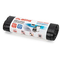 Мешки для мусора 60 л, черные, в рулоне 20 шт., ПНД, 10 мкм, 700х600 мм, LAIMA, 601381 в Улан-Удэ Мешки для мусора 60 л, черные, в рулоне 20 шт., ПНД, 10 мкм, 700х600 мм, LAIMA, 601381 в Улан-Удэ