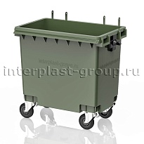 Мусорный контейнер 770 л зеленый без крышки 770 зеленый в Улан-Удэ