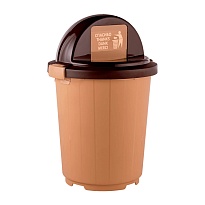 Мусорный бак с крышкой - клавишей 105 л бежевый 105 бежевый в Улан-Удэ