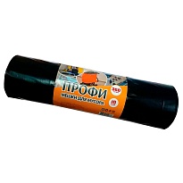 Мешки для мусора 360 л, черные, в рулоне 10 шт., ПВД 65 мкм, 1400х1100 мм, Концепция Быта Профи, 603736 в Улан-Удэ Мешки для мусора 360 л, черные, в рулоне 10 шт., ПВД 65 мкм, 1400х1100 мм, Концепция Быта Профи, 603736 в Улан-Удэ