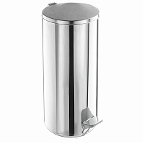 Урна для мусора с педалью, усиленное, Титан, 50 л, кольцо под мешок, нержавеющая сталь, хром в Улан-Удэ Урна для мусора с педалью, усиленное, Титан, 50 л, кольцо под мешок, нержавеющая сталь, хром в Улан-Удэ