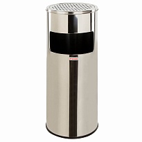 Урна с пепельницей 27 л, нержавеющая сталь, зеркальная, LAIMA PROFESSIONAL в Улан-Удэ