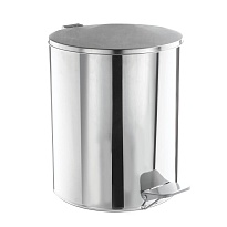 Ведро для мусора с педалью, усиленное, Титан, 15 л, нержавеющая сталь, хром в Улан-Удэ Ведро для мусора с педалью, усиленное, Титан, 15 л, нержавеющая сталь, хром в Улан-Удэ
