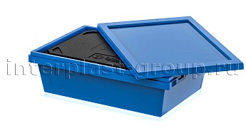 Изотермический контейнер KV 6416 в сборе с крышкой голубой в Улан-Удэ Изотермический контейнер KV 6416 в сборе с крышкой голубой в Улан-Удэ