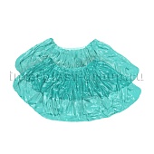 Бахилы бирюзовые 2000 шт (1000 пар), 16 мкм, однослойные, с одной резинкой, Эконом