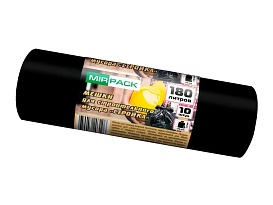 Мешки для мусора 180 л, ароматизированные, черные, в рулоне 10 шт., ПВД, 70 мкм, 1100х930 мм, СТРОЙКА, S18010110 в Улан-Удэ Мешки для мусора 180 л, ароматизированные, черные, в рулоне 10 шт., ПВД, 70 мкм, 1100х930 мм, СТРОЙКА, S18010110 в Улан-Удэ