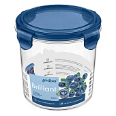 Контейнер для продуктов герметичный Brilliant круглый 1,15 л (синий)