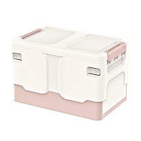 Ящик пластиковый складной белый, дно розовое, 370х240х240 мм в Улан-Удэ