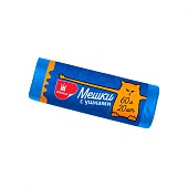 Мешки для мусора 60 л, с ушками, голубые, в рулоне 20 шт., ПНД, 9 мкм, 745х560 мм, Comfort, М3742 (МСУ-60)