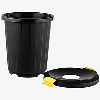 Мусорный бак с крышкой - воронкой на колесах 105 л темно-серый 105 темно-серый в Улан-Удэ Мусорный бак с крышкой - воронкой на колесах 105 л темно-серый 105 темно-серый в Улан-Удэ