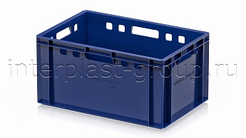 Ящик для мяса и колбасных изделий Е-3 темно-синий в Улан-Удэ Ящик для мяса и колбасных изделий Е-3 темно-синий в Улан-Удэ
