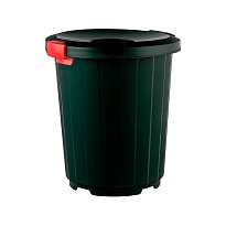 Мусорный бак с крышкой - воронкой 105 л темно-зеленый 105 темно-зеленый в Улан-Удэ