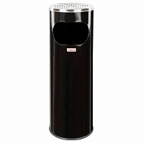 Урна с пепельницей 18 литров, нержавеющая сталь, черная, LAIMA PROFESSIONAL в Улан-Удэ Урна с пепельницей 18 литров, нержавеющая сталь, черная, LAIMA PROFESSIONAL в Улан-Удэ