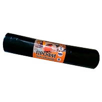 Мешки для мусора 480 л, черные, в рулоне 5 шт., ПВД, 65 мкм, 1700х1300 мм, Концепция Быта Профи, 603735 в Улан-Удэ