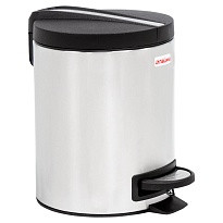 Ведро-контейнер для мусора (урна) с педалью LAIMA Modern, 5 л, матовое, нержавеющая сталь в Улан-Удэ